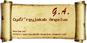 Györgyjakab Angelus névjegykártya